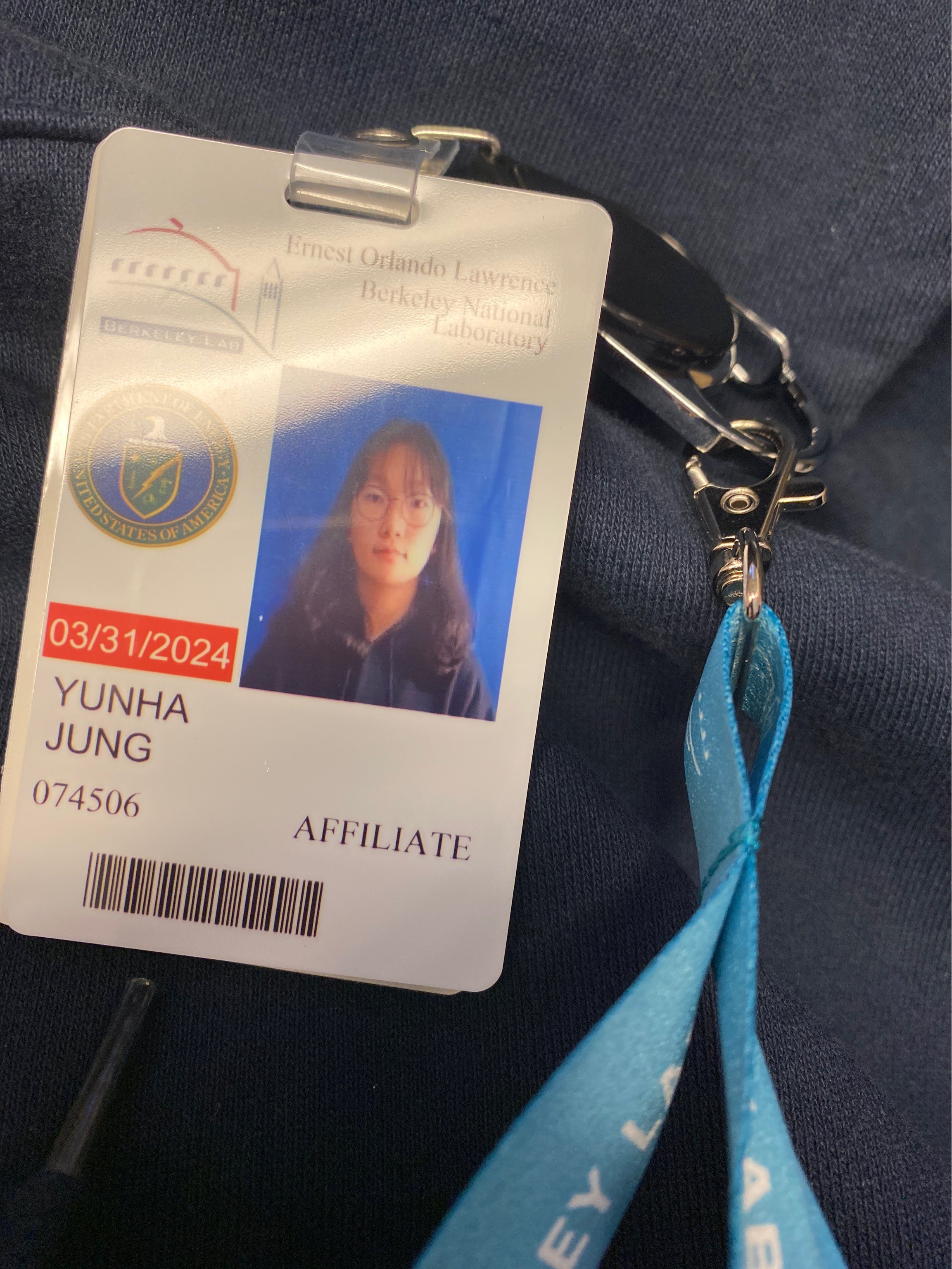 Researcher Yun-Ha Jung Departs for Long-Term Dispatch to LBNL, USA