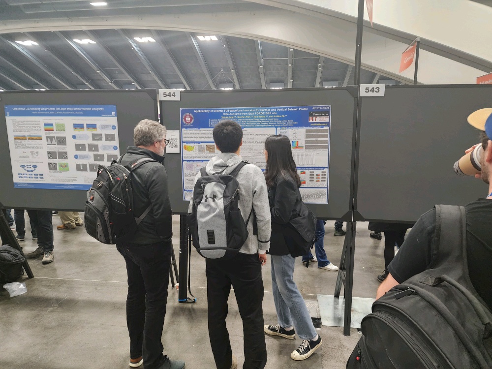 Master's Student Yun-Ha Jung Presents Utah FORGE Full-Waveform Inversion Research at AGU Conference