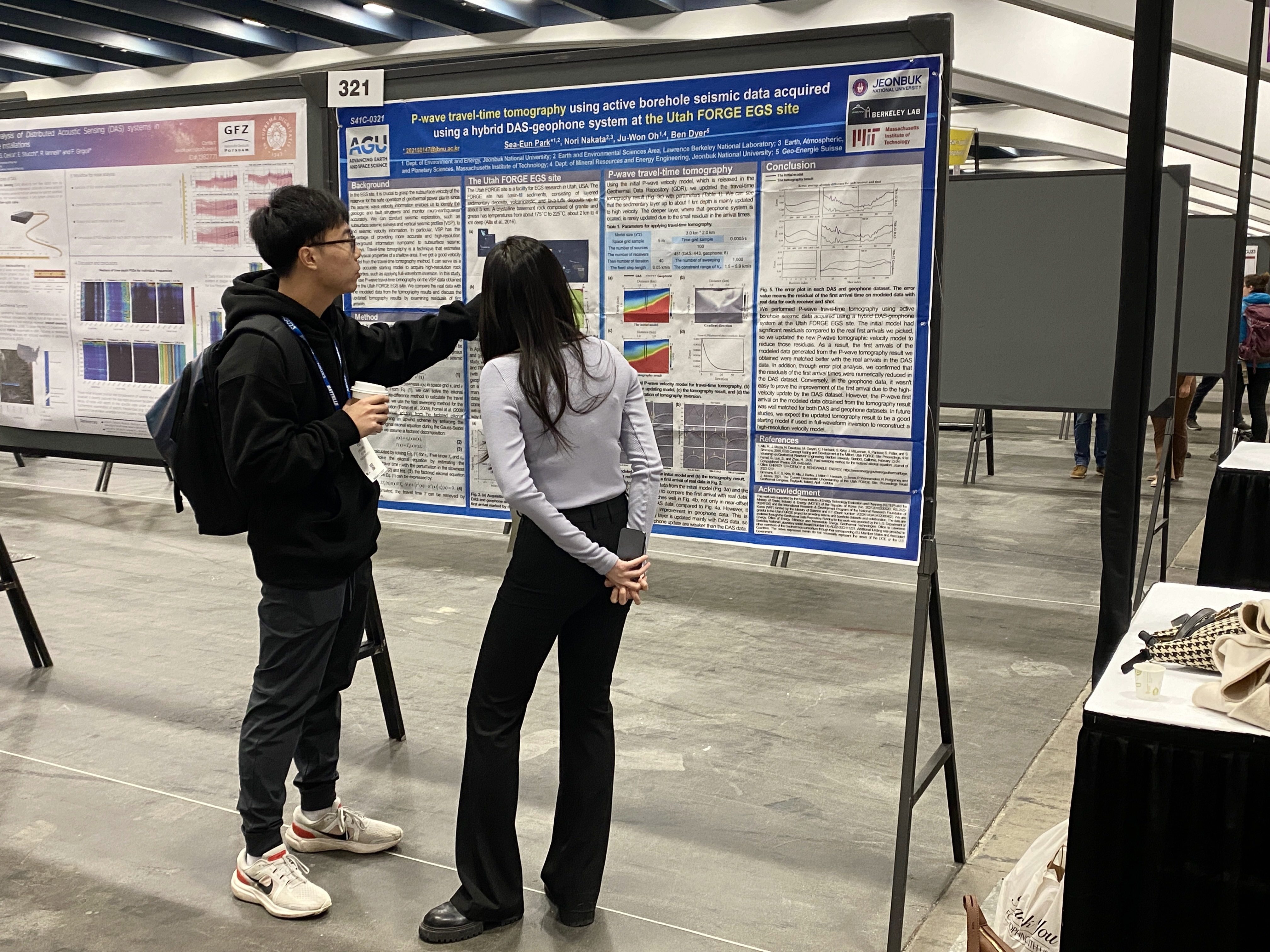 PhD Candidate Sea-Eun Park Presents Research on DAS-Geophone Hybrid System at AGU Conference