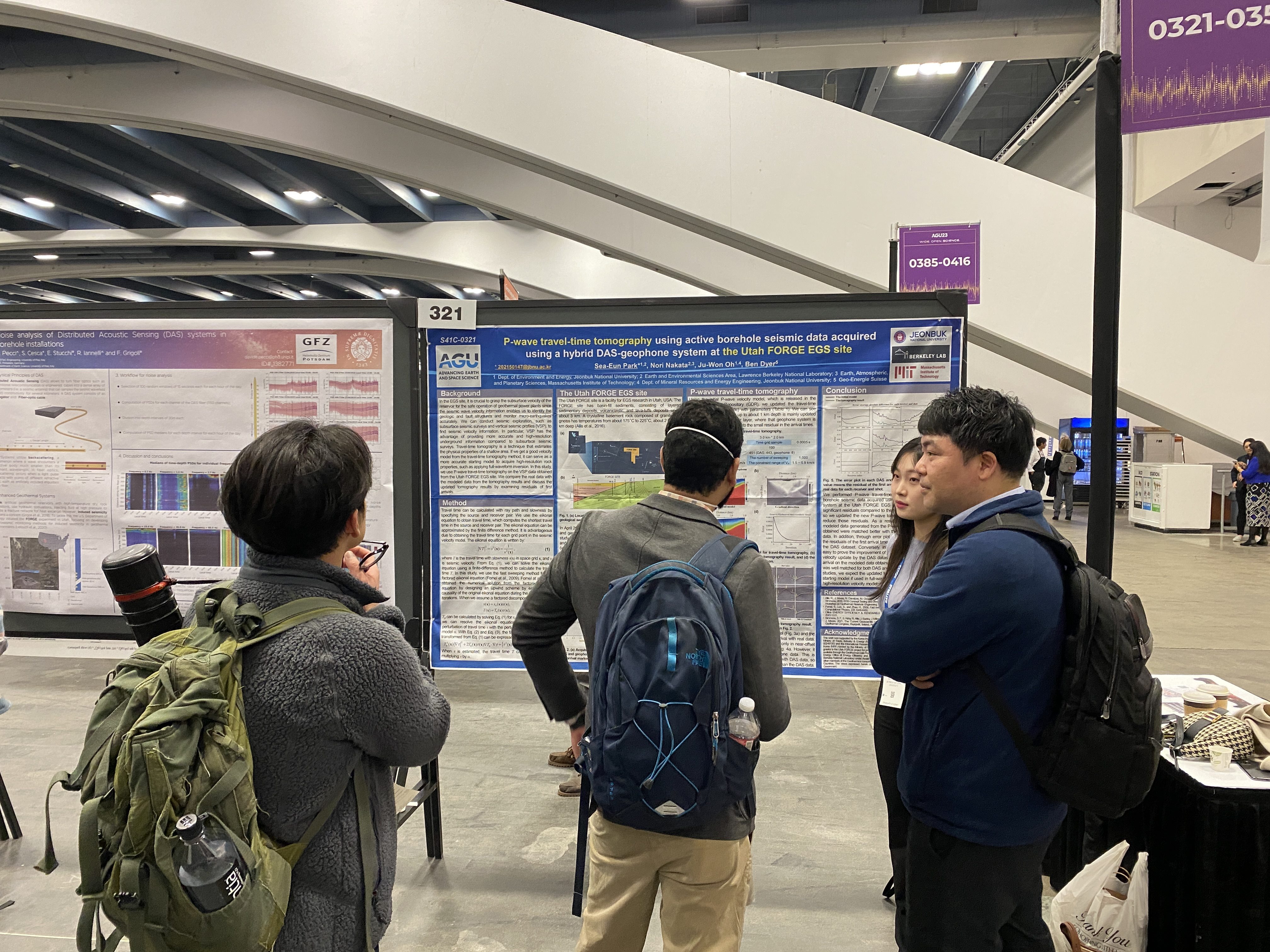 Geophysics Computing Lab Participates in AGU Conference and Visits LBNL