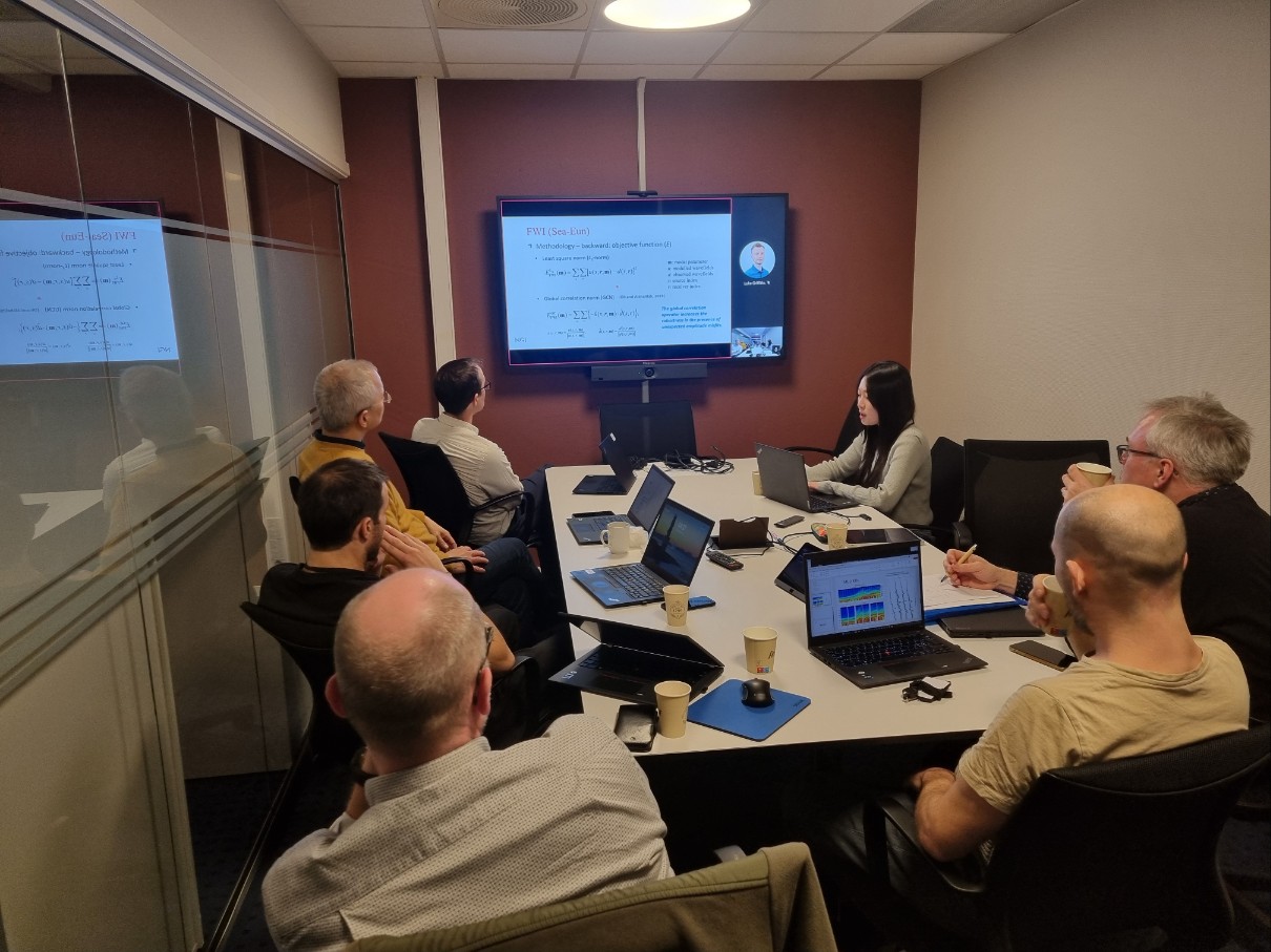 PhD Candidate Sea-Eun Park Presents FWI Technology at NGI Meeting in Norway