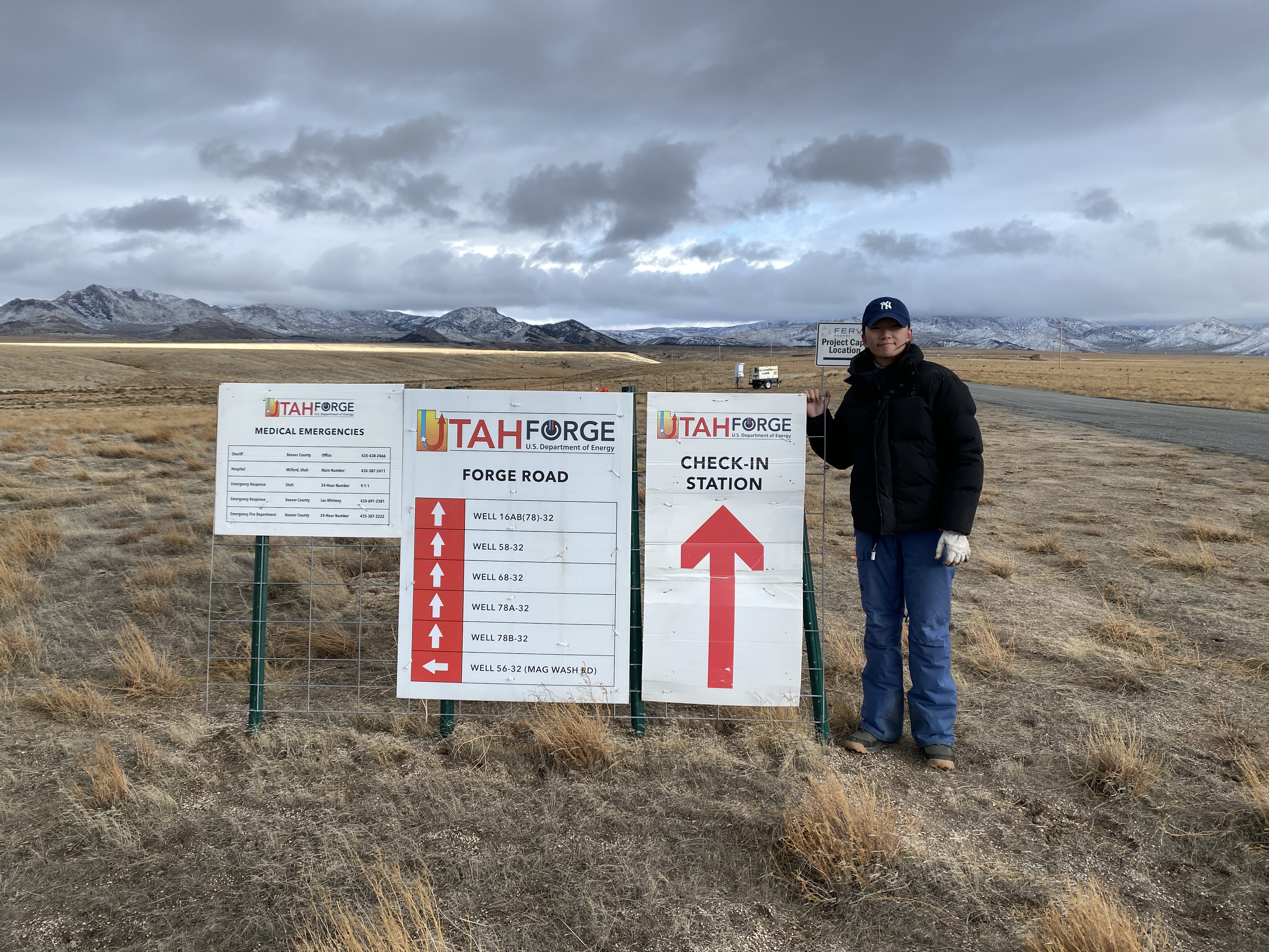 Master's Student Yunha Jung Participates in Fieldwork at Utah Geothermal Site