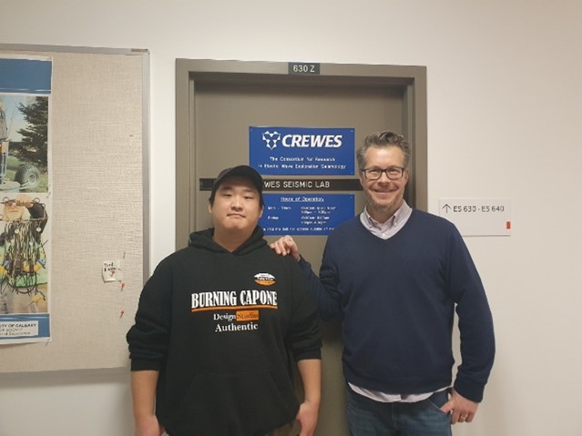 Master's Student Ji Hyeonggeun Successfully Completes Research Dispatch at CREWES, Canada