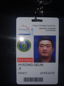 Master's Student Ji Hyeonggeun Departs for International Collaborative Research at LBNL, USA