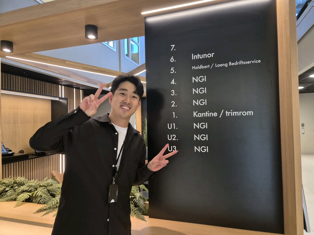 Master's Student Hyun-Wook Jo Begins Long-Term Research Dispatch at NGI, Norway