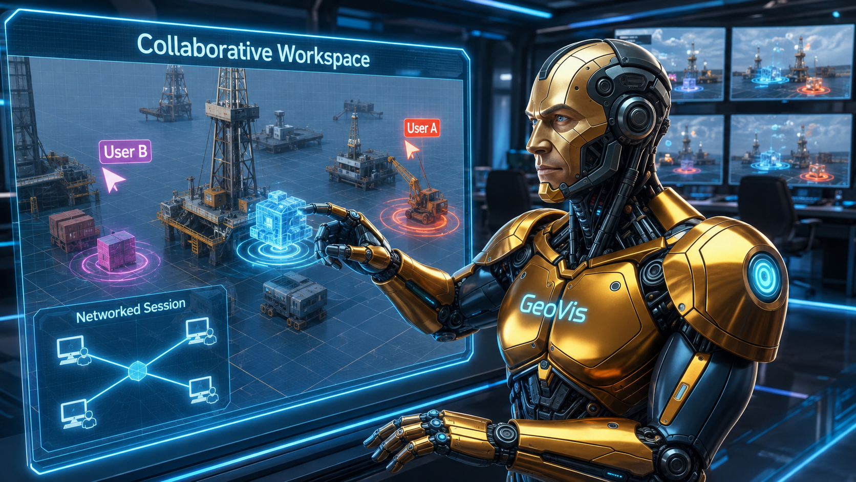 Collaborative Virtual Workspace & Networked GUI Runtimes